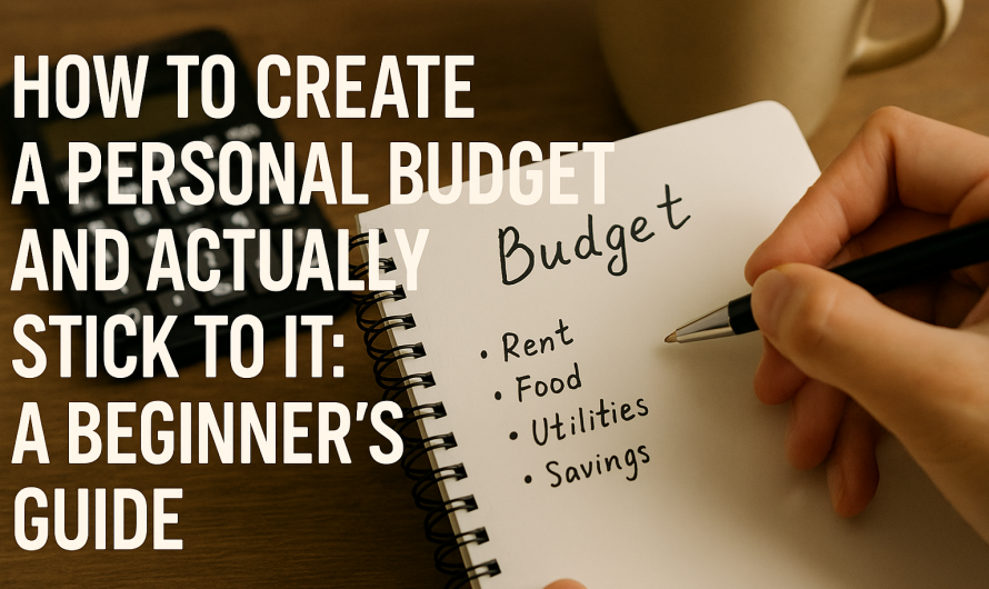 How to Create a Personal Budget and Actually Stick to It: A Beginner’s Guide That Makes It Simple